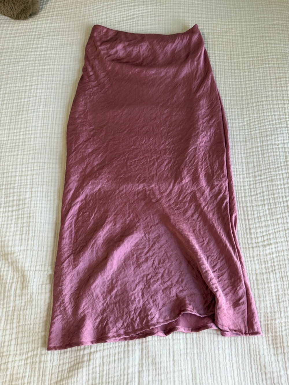 Women’s Mauve Midi Slip Skirt Size XS